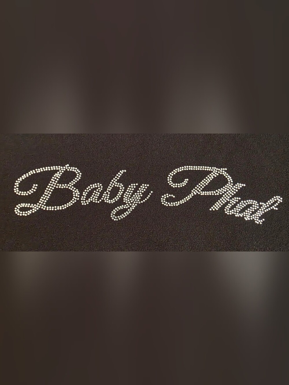 Baby Phat Rhinestone Logo Cat Graphic T-Shirt Black Red Trim Women's XL Y2K - Picture 2 of 9